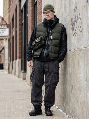 St. John’s Bay Men’s Puffer Vest Large‎ Green